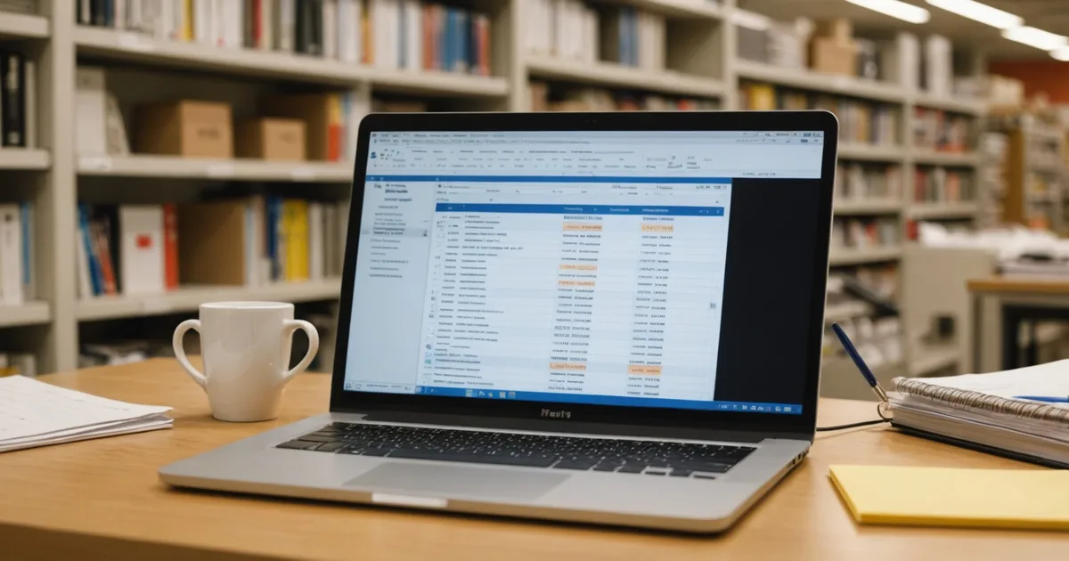 Spreadsheet on laptop being replaced by automated reconciliation software interface