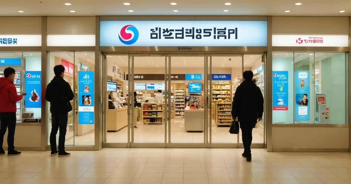 Door counter sensor at a retail store entrance with traffic data on screen